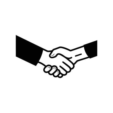 Premium Vector Business Handshake Icon Vector