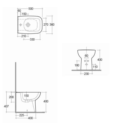 Rak Origin Back To Wall Bidet Sanctuary Bathrooms