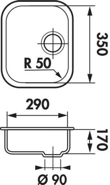 Luisina Luisinox Cuves Simples Cuve Sous Plan Rectangulaire