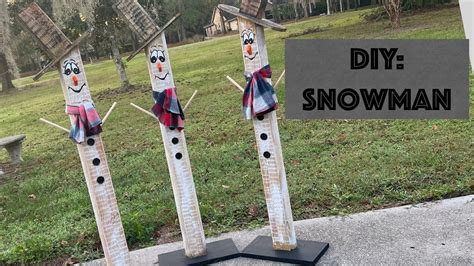 How To Make A Snowman From Scrap Wood Youtube