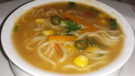 Noodles Soup Recipe Veg Noodles Soup Indian Vegetarian Noodle Soup Tasty Best Noodles Soup