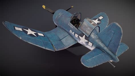 Vought F4U Corsair 3D Model By LuDiChRiS Ee80c6b Sketchfab