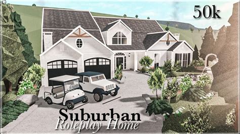 50k Suburban Roleplay Home Bloxburg Build YouTube