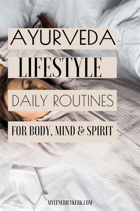 Ayurveda Lifestyle Simple Ayurveda Daily Habits Routines For