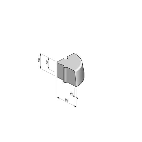 Highway Kerb Half Battered Radius External X