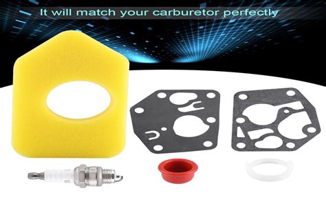 Carburador Junta De Filtro De Aire Bujía Kit Para Briggs Stratton