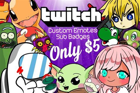 I Will Create Custom Twitch Emotes And Sub Badges Artofit