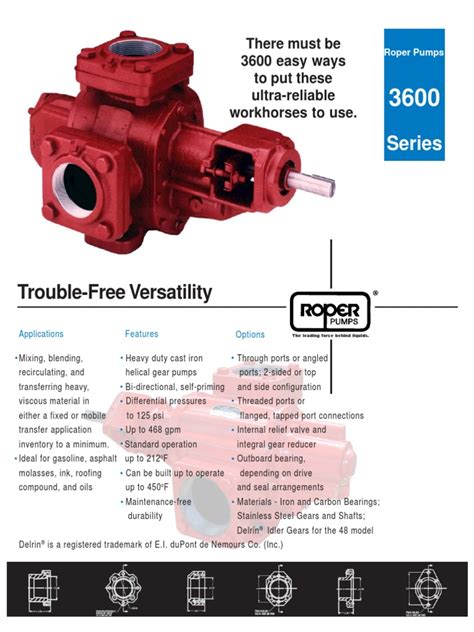 Roper Serie 3600 Pdf Gear Pump