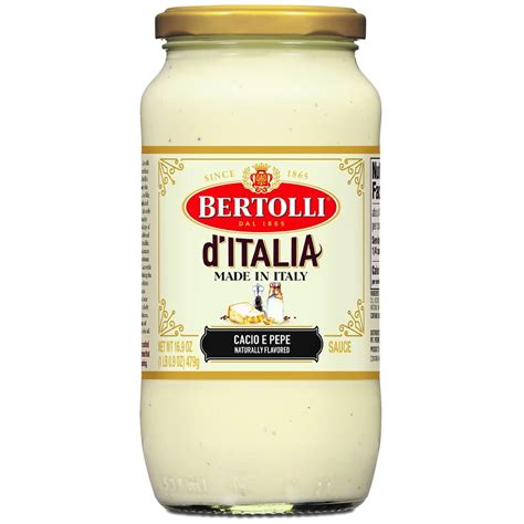 Bertolli D Italia Cacio E Pepe Alfredo Pasta Sauce Tuscan Style Made In Italy 16 9 Oz