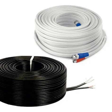 White Black Pvc Insulated Cctv Cables Wires At Rs Roll In Kolkata