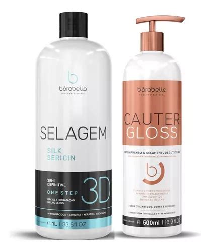 Borabella Kit Cauter Gloss Selagem Sem Formol Profissional