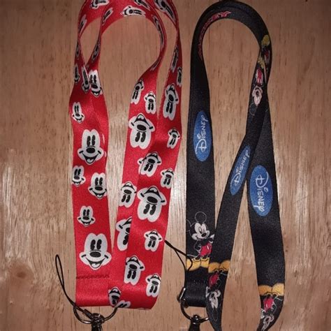 Disney Accessories 2 Walt Disney Mickey Mouse Combo 2 Lanyards