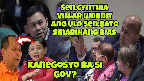 Sen Cynthia Villar Uminit Ang Ulo Sen Bato Sinita Sinabihang Bias Dahil