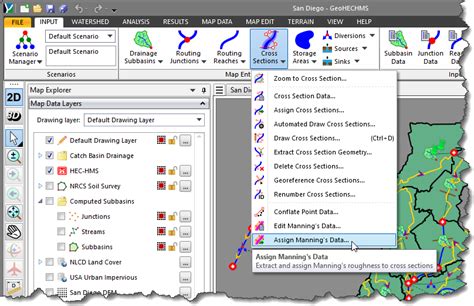 Assign Manning S Data Hec Hms Civilgeo Knowledge Base