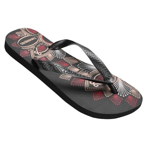 Havaianas Spring Preto E Vinho Zattini