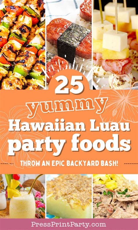 Luau Party Finger Food Ideas