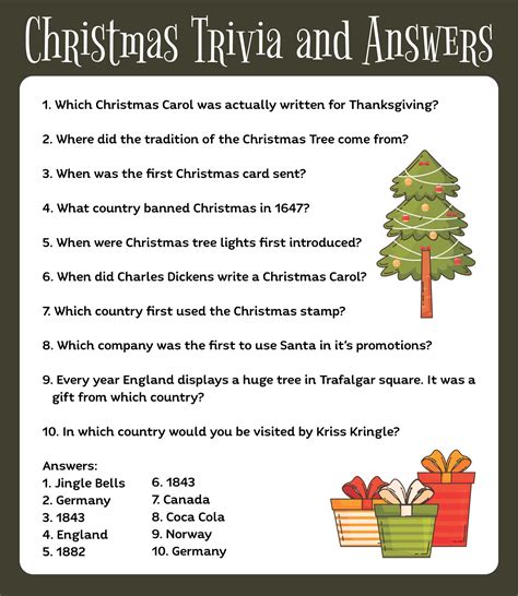 Christmas Song Trivia Game - 15 Free PDF Printables | Printablee