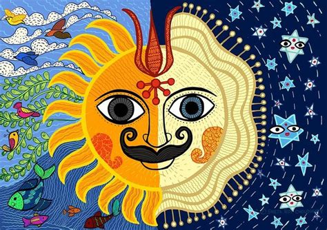 This Is A Fusion Of Two Folkart Of India Gond Art And Madhubani