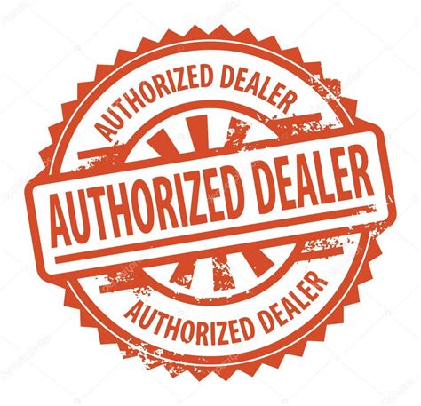 Authorized Dealer Stamp Stock Vector Image By Fla