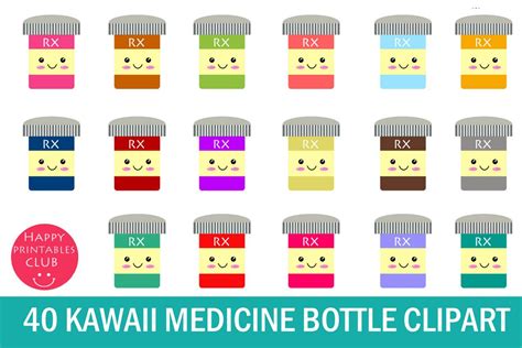 40 Kawaii Medicine Bottle Clipart Medicine Bottle Clipart