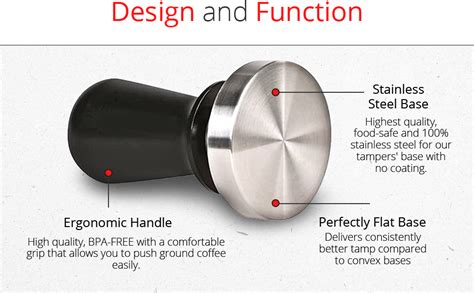 Amazon LuxHaus Espresso Tamper 58mm Calibrated Coffee Tamper For