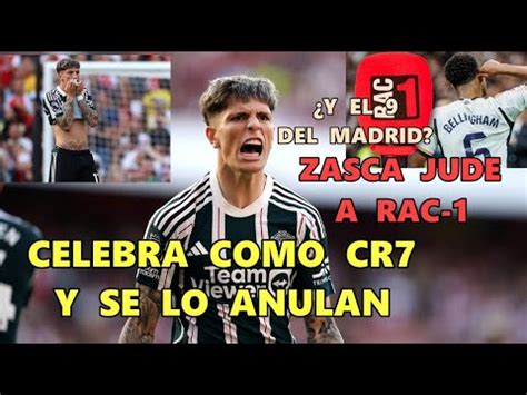 GARNACHO CELEBRACIÓN FAKE como CRISTIANO vs ARSENAL ZASCA BELLINGHAM