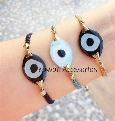 Pulsera Tejida Ojo Turco Kawaii Accesorios