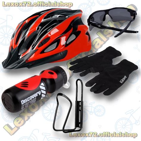 Jual Taffsport Helm Sepeda Mtb Ultra Ringan Allsize Paket Isi 5 Red