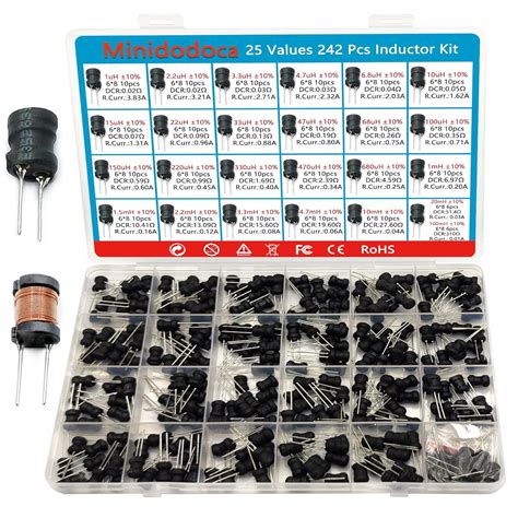 Minidodoca Values Pcs Inductor Kit Uh To Mh Dip Radial