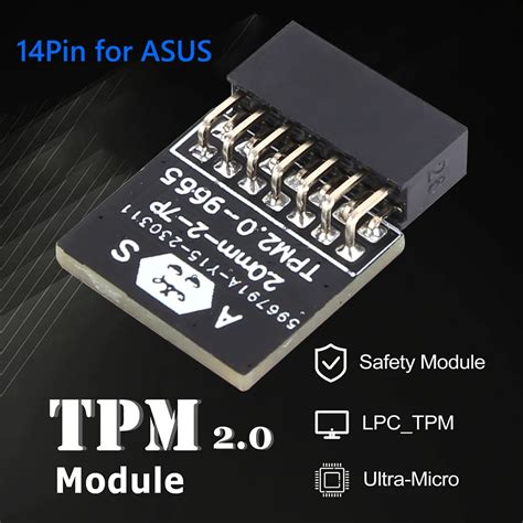 Tpm Encrypted Security Module Lpc P Pin P Pin Motherboard