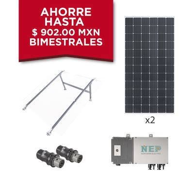 KIT1BDM600MONO ECO GREEN ENERGY Kit De Paneles Solares Completo Para