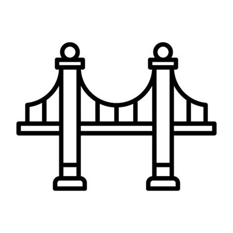 Premium Vector Bridge Vector Illustration Style