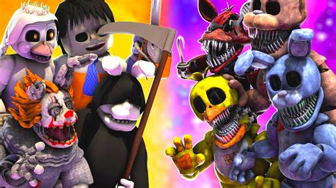 SFM FNaF Halloween Animatronics Vs Sinister YouTube