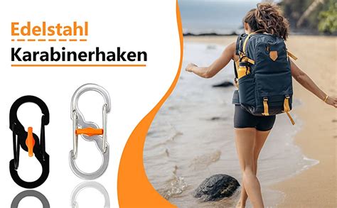 DHER S Outdoor Camping Haken Mini S Clip Rucksack 10 StüCk S FöRmiger