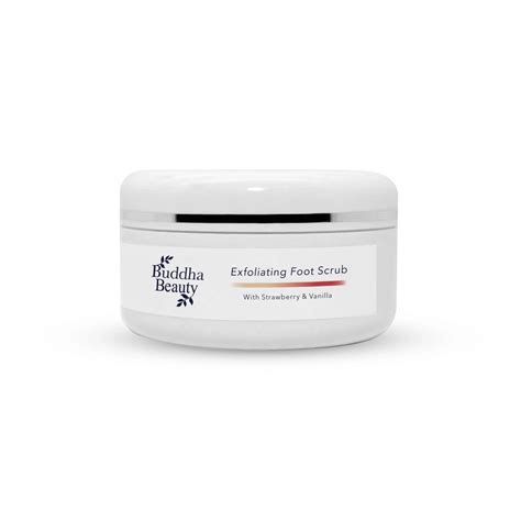 Strawberry And Vanilla Sea Salt Foot Scrub Buddha Beauty Skincare