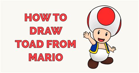 How To Draw Toad From Mario Societynotice