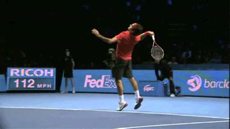 Roger Federer Super Slow Motion Flat Serve Youtube