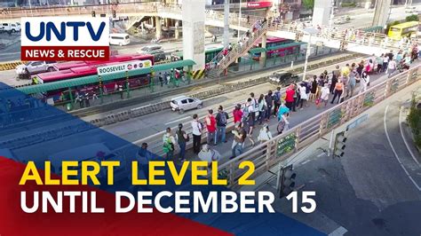 Metro Manila Mananatili Sa Alert Level Hanggang December Youtube