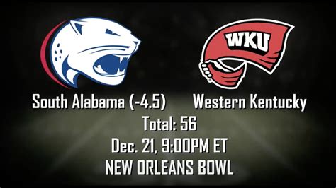 South Alabama Vs Western Kentucky Prediction And Picks New Orleans