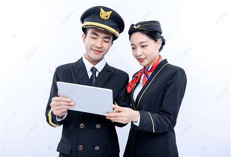 The Airport Captain Pilot Introduces The Tablet Content To The