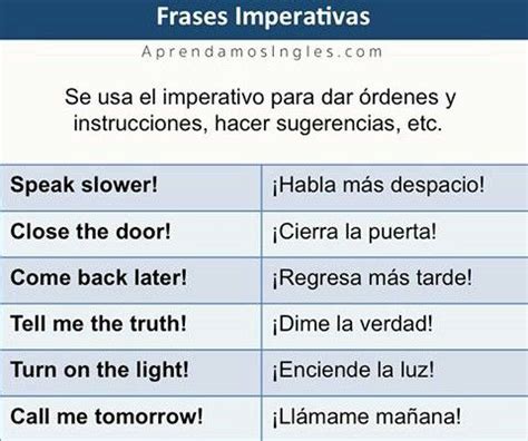 Como Dar Instrucciones En Ingles Despo