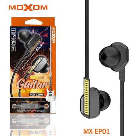 Moxom Mx Ep Wired In Ear Metal Earphone Eletric Guitar Earbuds With