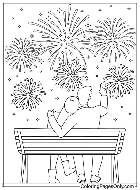 26 Malvorlagen Zum Thema Feuerwerk ColoringPagesOnly