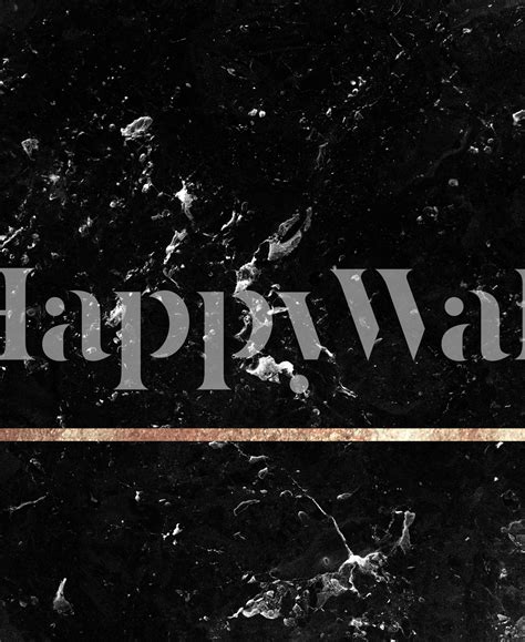 Black Marble Gold Stripe Wallpaper