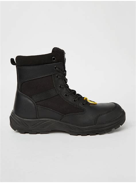 Black Steel Toe Safety Boots Men George At Asda