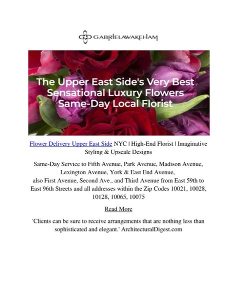 Ppt Upper East Side Flower Delivery In Nyc Powerpoint Presentation