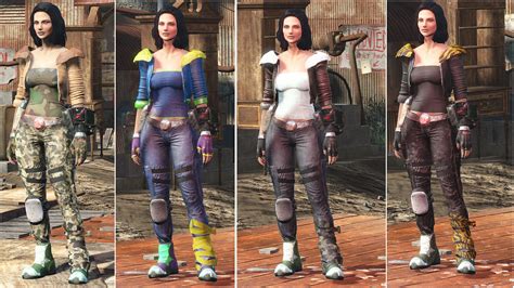 Wasteland Girl Armor Reloaded Cbbe Bodyslide Vanilla At Fallout