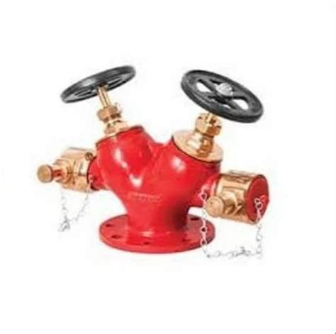 Material Mild Steel Manual Double Landing Valve For Fire Safety