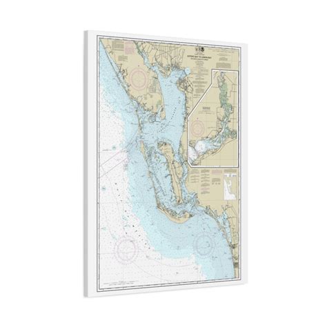 Noaa Nautical Chart 11426 Wrapped Canvas Estero Bay To Lemon Bay