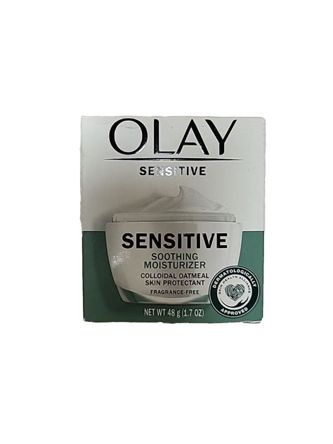 Olay Sensitive Soothing Moisturizer Colloidal Oatmeal Skin Protectant 1 7oz Ebay